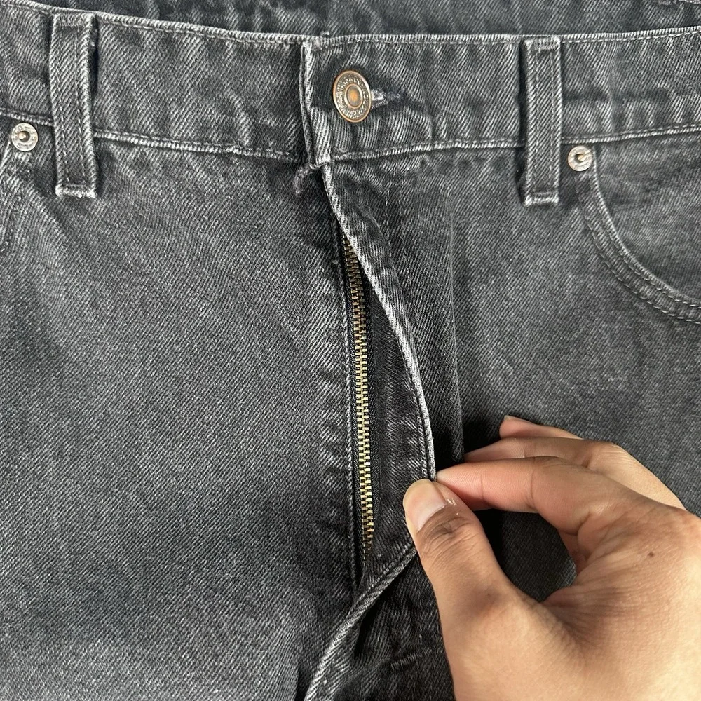 Vintage Levis 565 Dark Jeans 38x28* Men's Loose Fit Wide Baggy Leg USA 90s EUC